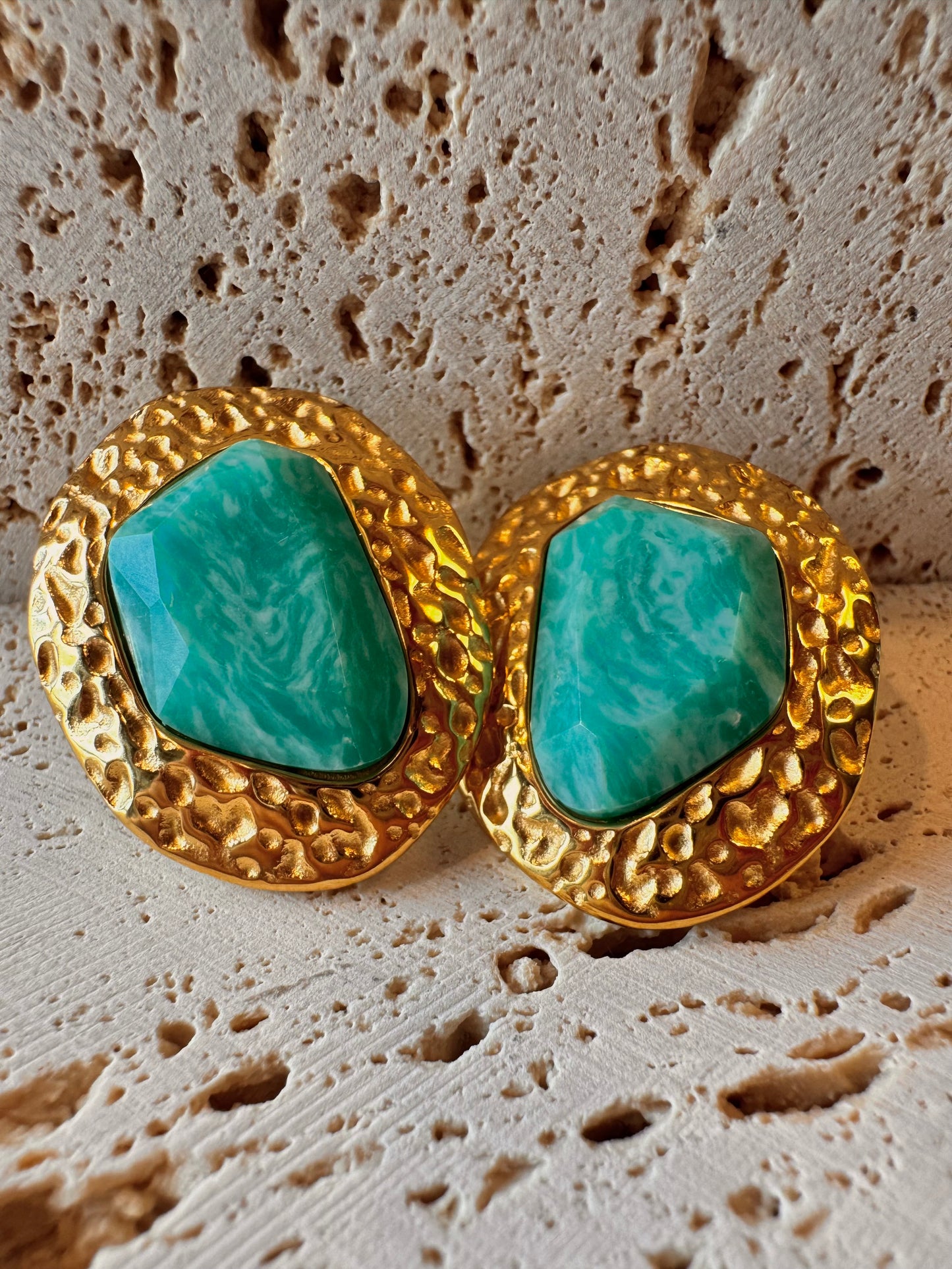 Orecchini bold turchesi