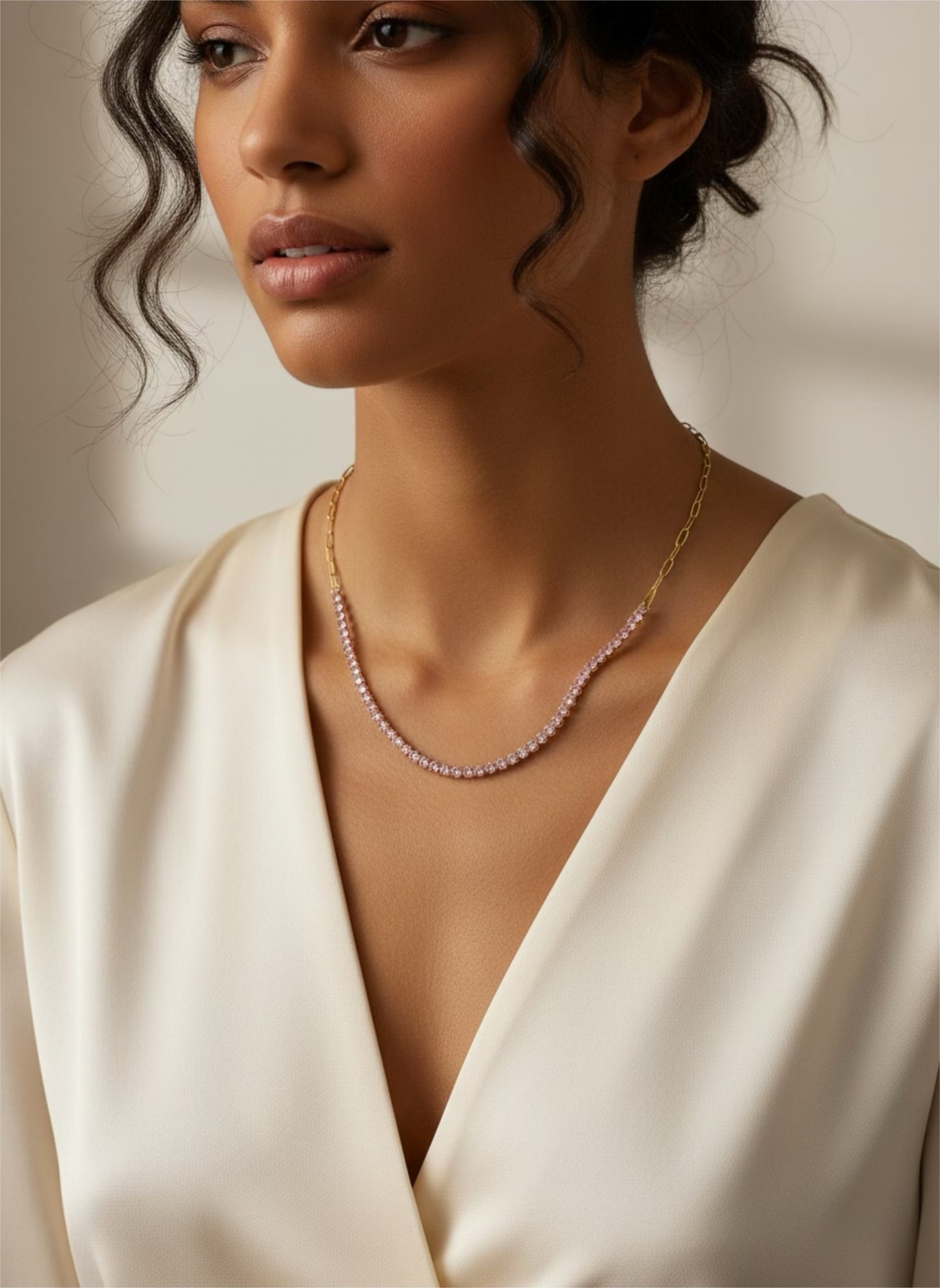 Collana rosé elegance