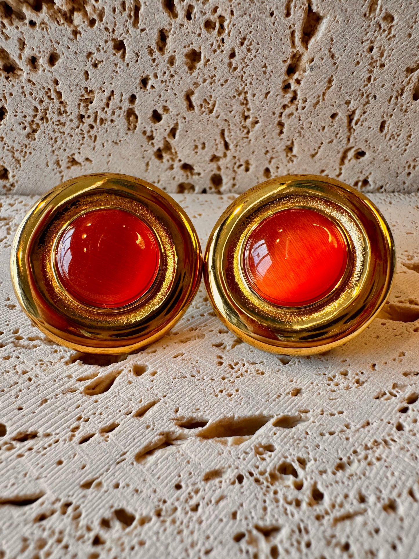 Orecchini bold rossi
